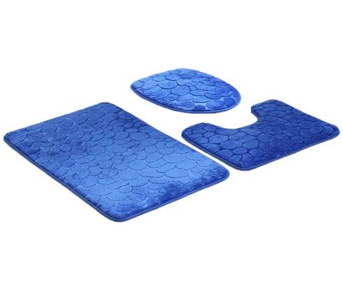 Ensemble de 3 Tapis de Salle de Bain Antidérapants
