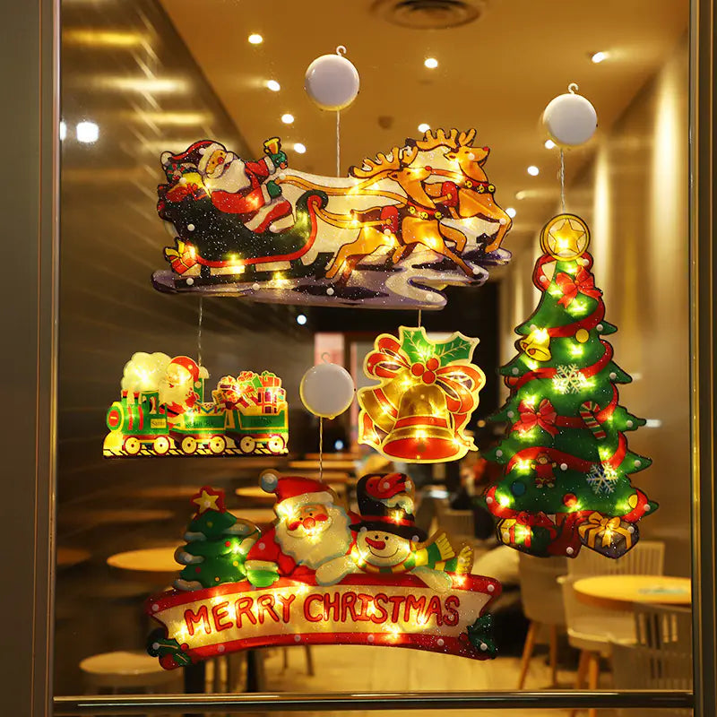 Lumières de Noël à Ventouse LED
