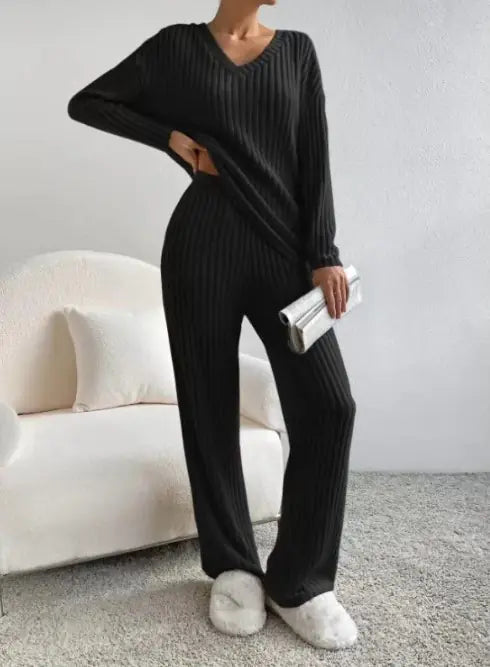Ensemble deux pièces tricoté