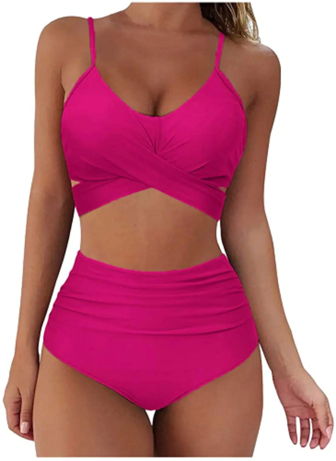 Ensemble Bikini Taille Haute Imprimé Léopard 2023
