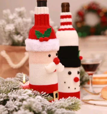 Couvertures de Bouteille de Vin pour Noël