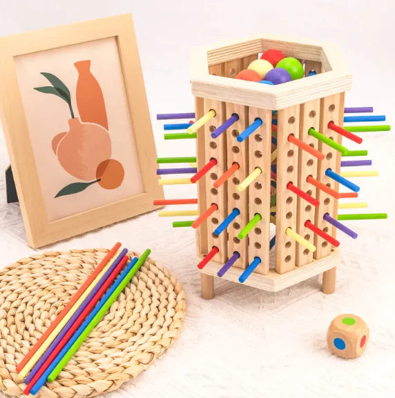 Balancierspiel aus Holzstäben
