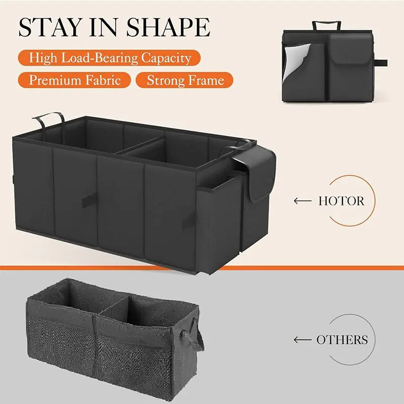 Boîte de Rangement Pliable de Grande Capacité pour Coffre de Voiture
