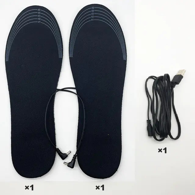 USB electric heated insoles