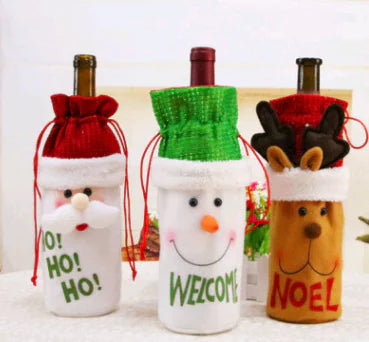 Couvertures de Bouteille de Vin pour Noël