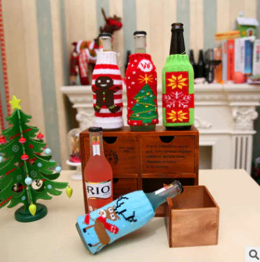Couvertures de Bouteille de Vin pour Noël