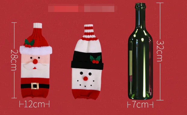 Couvertures de Bouteille de Vin pour Noël