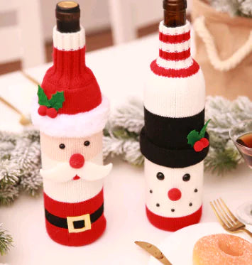 Couvertures de Bouteille de Vin pour Noël