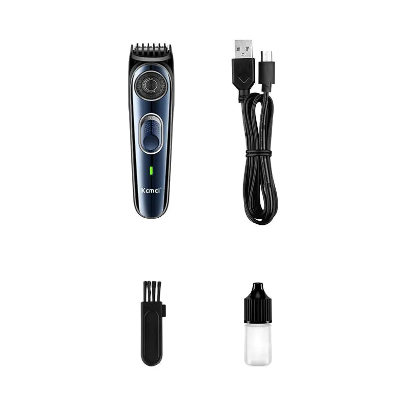 Adjustable Hair Clipper with Ten Speeds and USB
