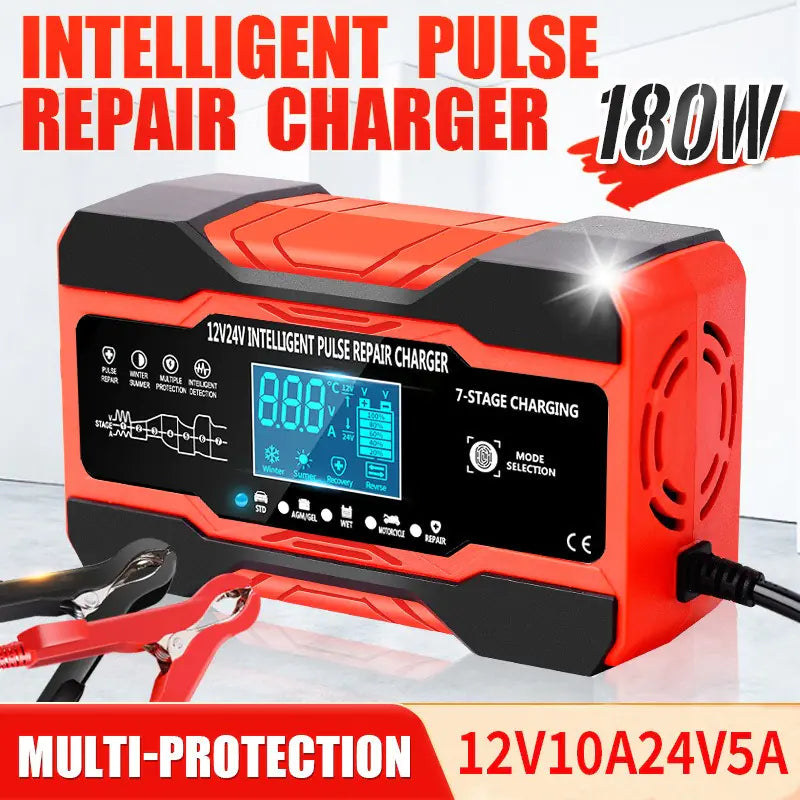 Chargeur de Batterie Multifonctionnel pour Voiture et Moto