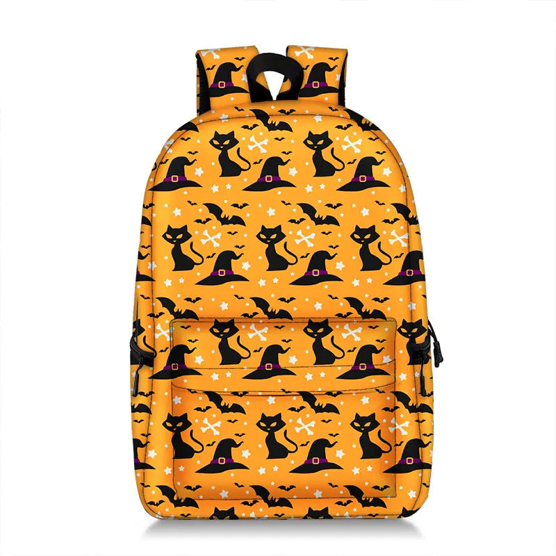 Sac à Dos Mode Créatif à Motif de Chats Mignons et Imprimé Intégral