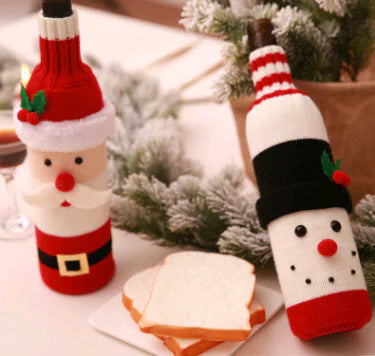 Couvertures de Bouteille de Vin pour Noël