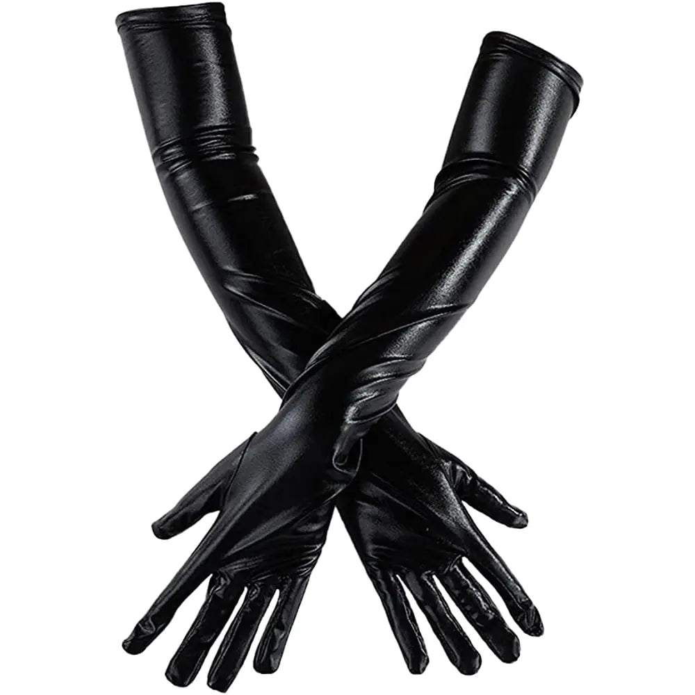 Gants en Cuir PU Style Punk Gothique