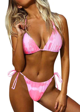 Nouveau Bikini Taille Haute à Imprimé Léopard pour Femmes