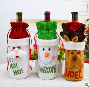 Couvertures de Bouteille de Vin pour Noël