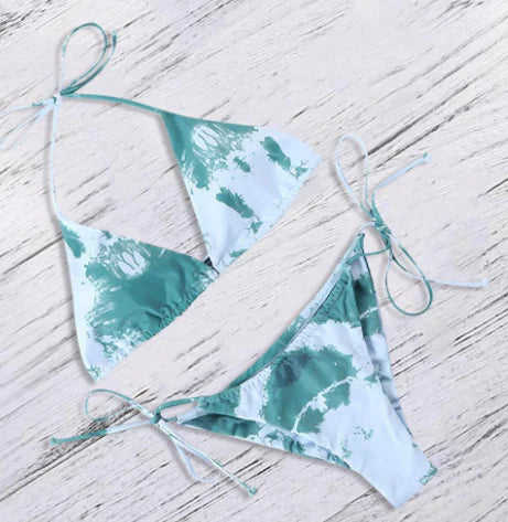 Nouveau Bikini Taille Haute à Imprimé Léopard pour Femmes