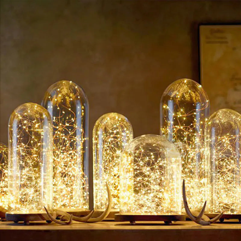 Lumières LED pour bouchons de bouteille avec boîtier à piles