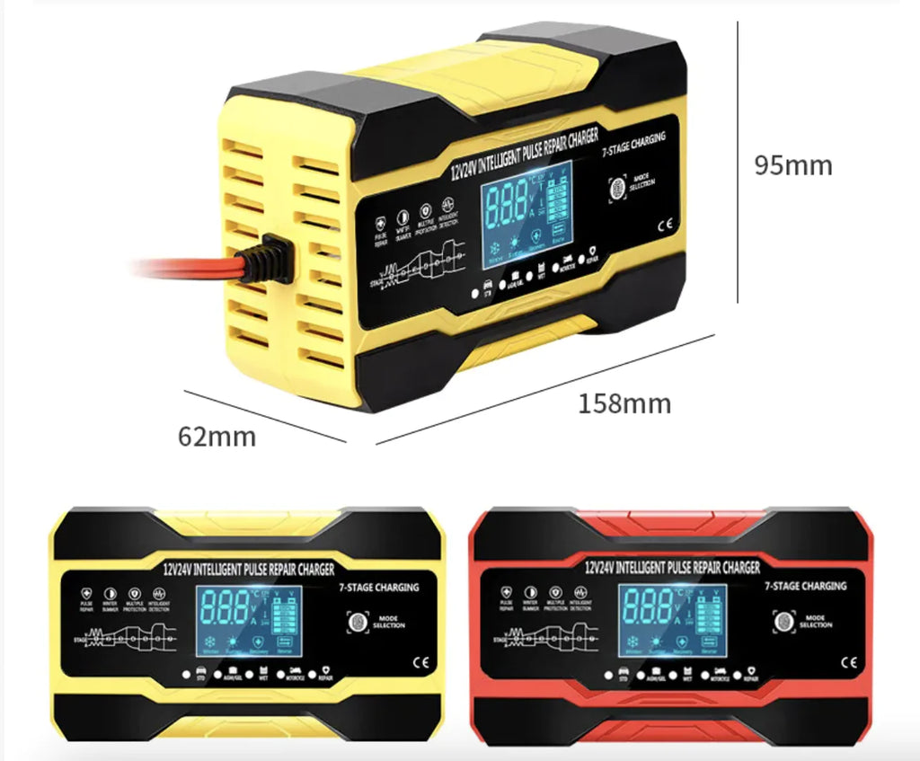 Chargeur de Batterie Multifonctionnel pour Voiture et Moto