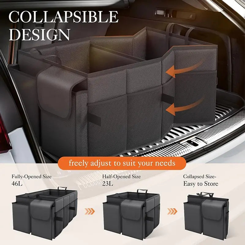 Boîte de Rangement Pliable de Grande Capacité pour Coffre de Voiture