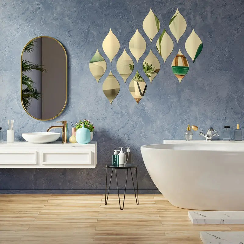 Autocollants miroir goutte d’eau
