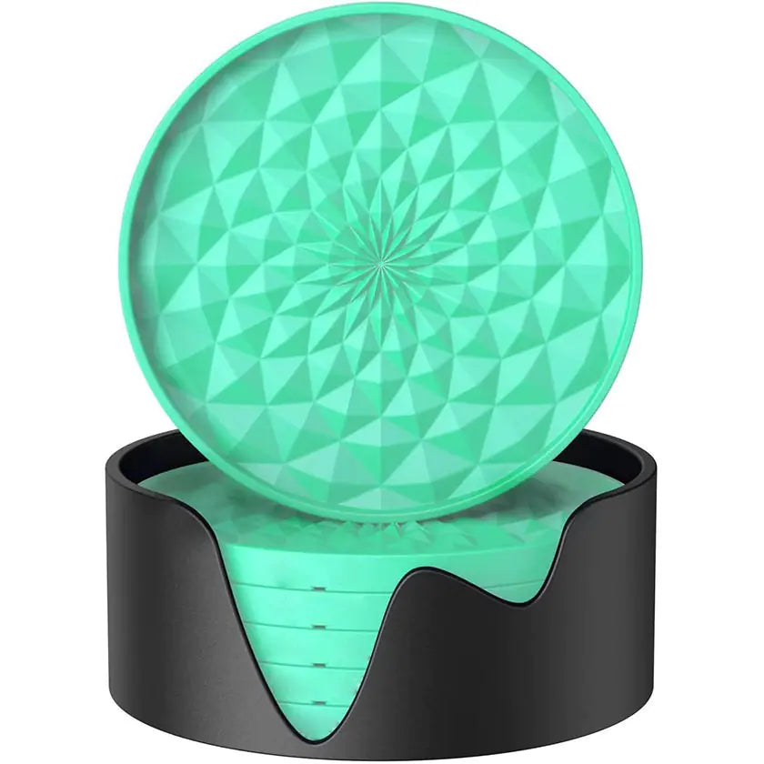 Sous-verre épais en silicone anti-dérapant