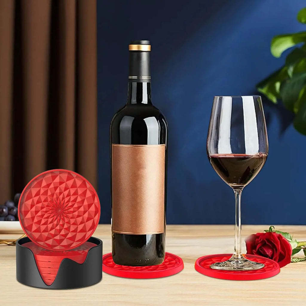 Thick, non-slip silicone coaster