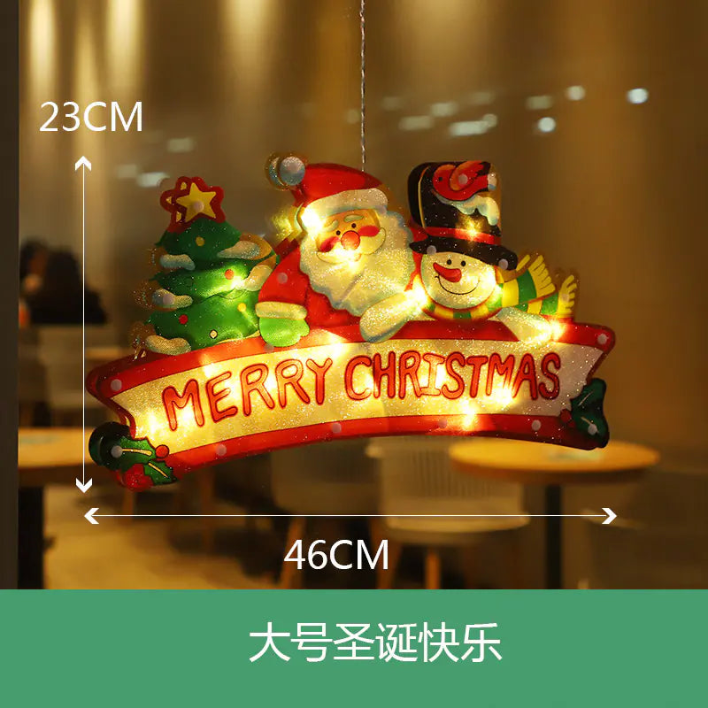 Lumières de Noël à Ventouse LED