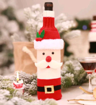 Couvertures de Bouteille de Vin pour Noël