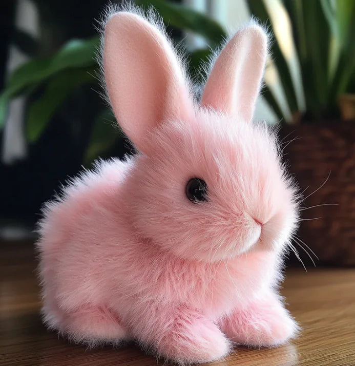 Peluche lapin réaliste électrique