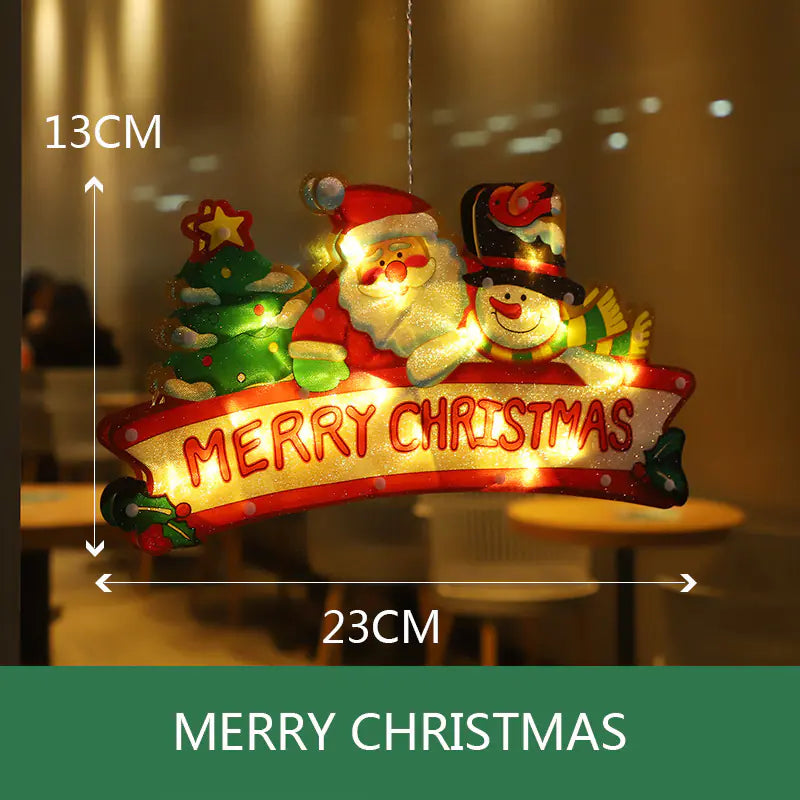 Lumières de Noël à Ventouse LED