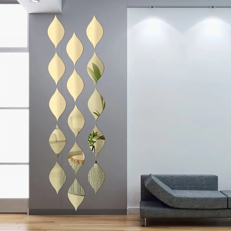 Autocollants miroir goutte d’eau