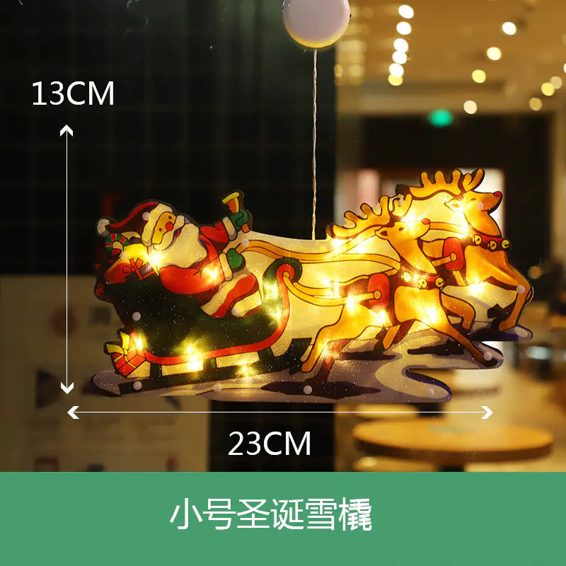 Lumières de Noël à Ventouse LED