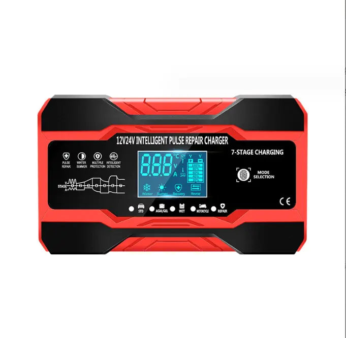Chargeur de Batterie Multifonctionnel pour Voiture et Moto