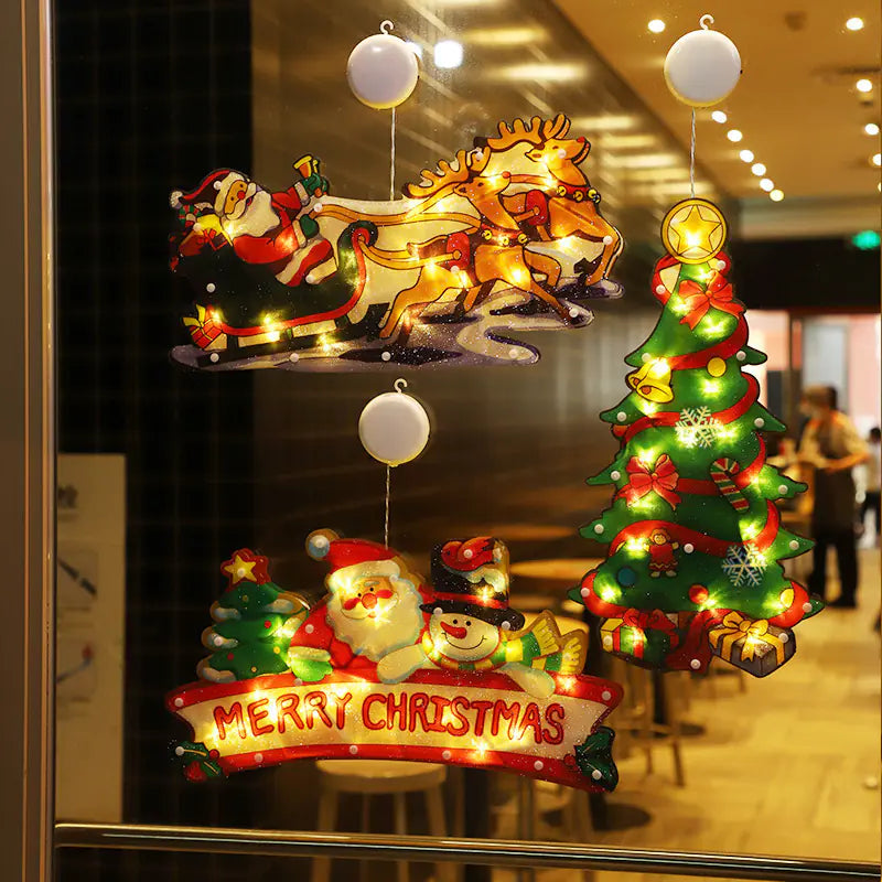 Lumières de Noël à Ventouse LED