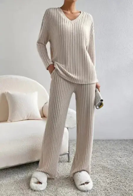 Ensemble deux pièces tricoté