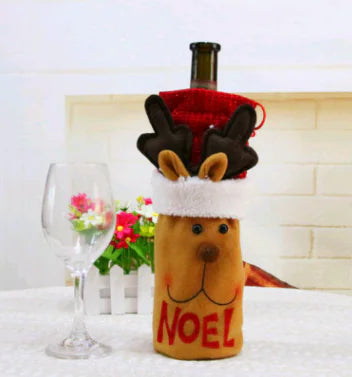 Couvertures de Bouteille de Vin pour Noël