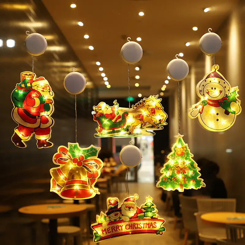Lumières de Noël à Ventouse LED